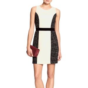 Colorblock / Color Block Bouclé Sheath Dress